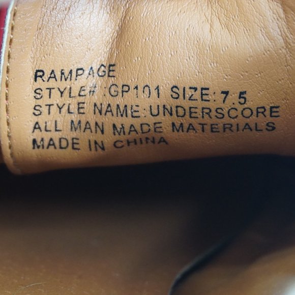 Rampage Underscore Womens Red Wingtip Oxfords Shoes Size 7.5 - Picture 9 of 9